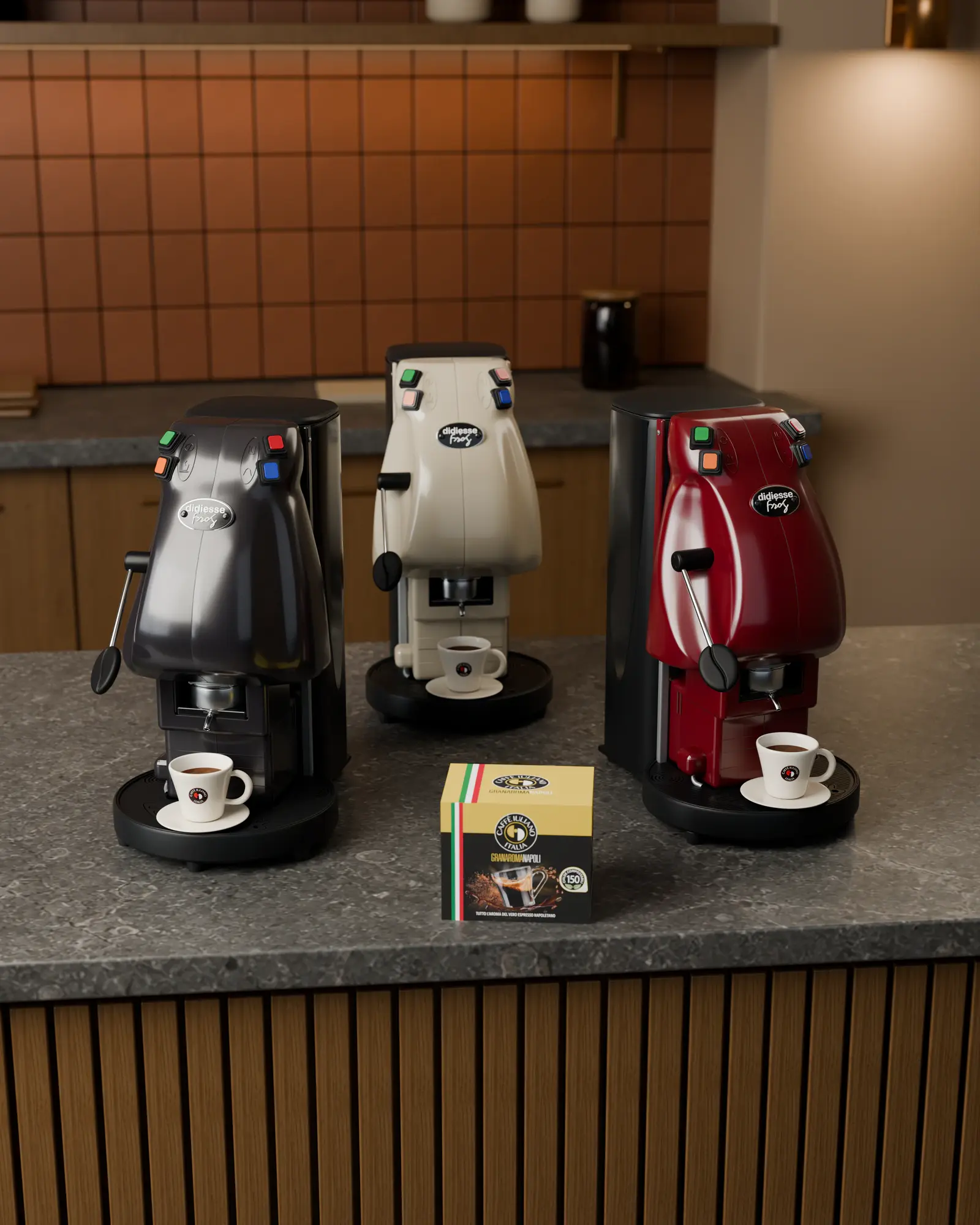 Caffè Iuliano, render del modello 3D