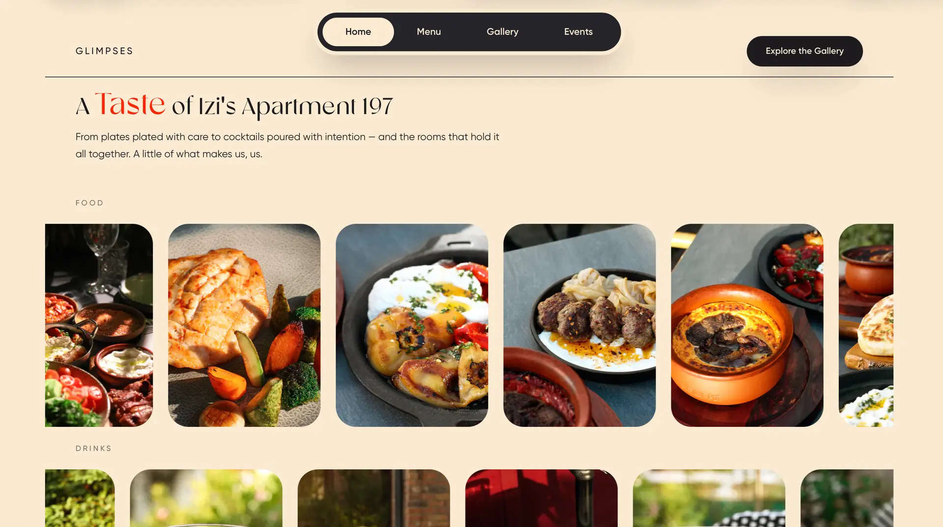 Izi's Apartment 197 · Gastronomie / Markenwebsite · Pluton Studio