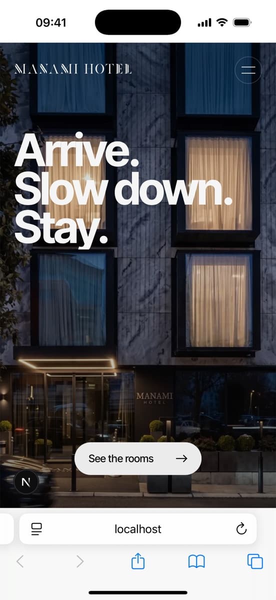 Manami Hotel, site view