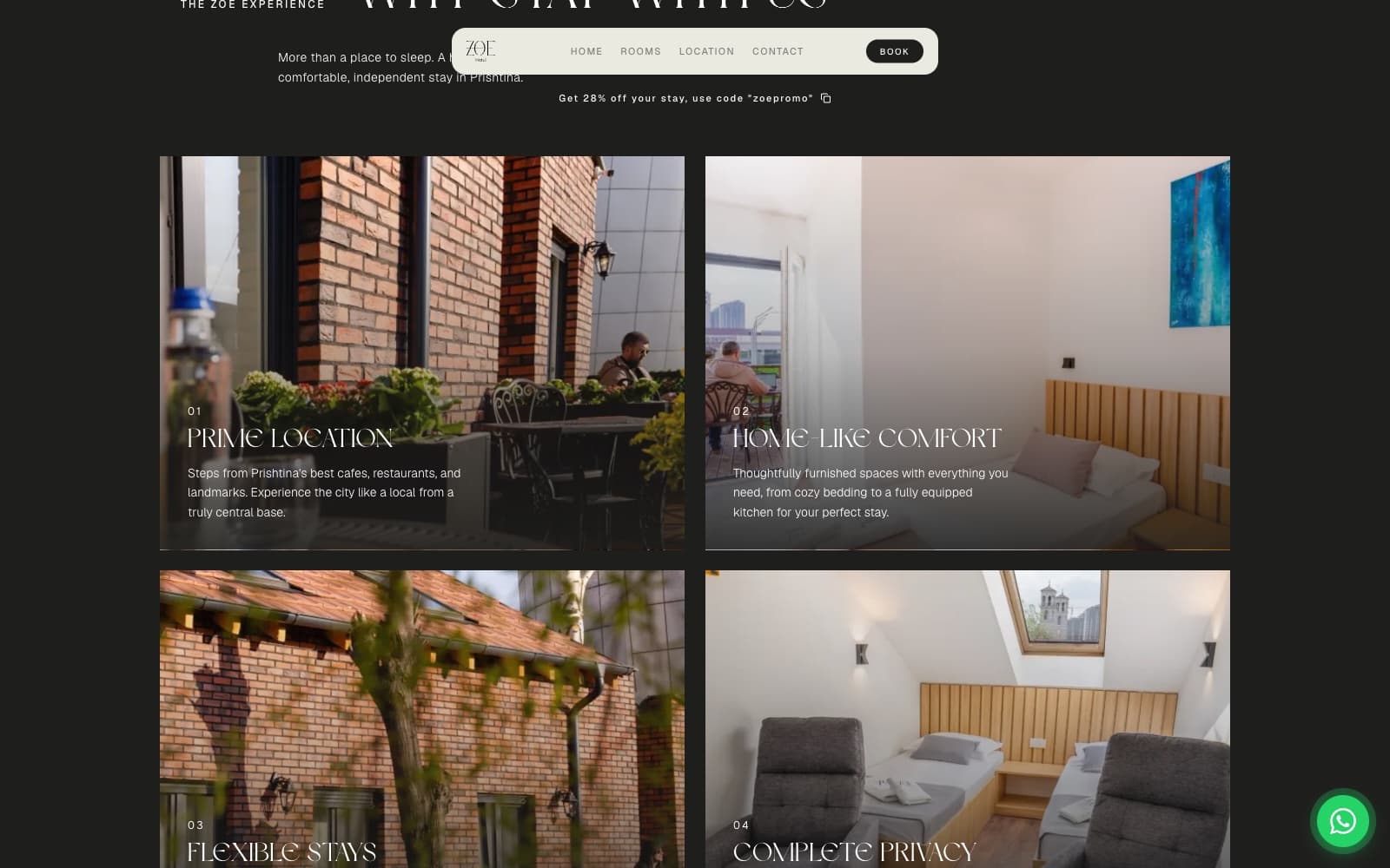 ZOE Hotel, site view