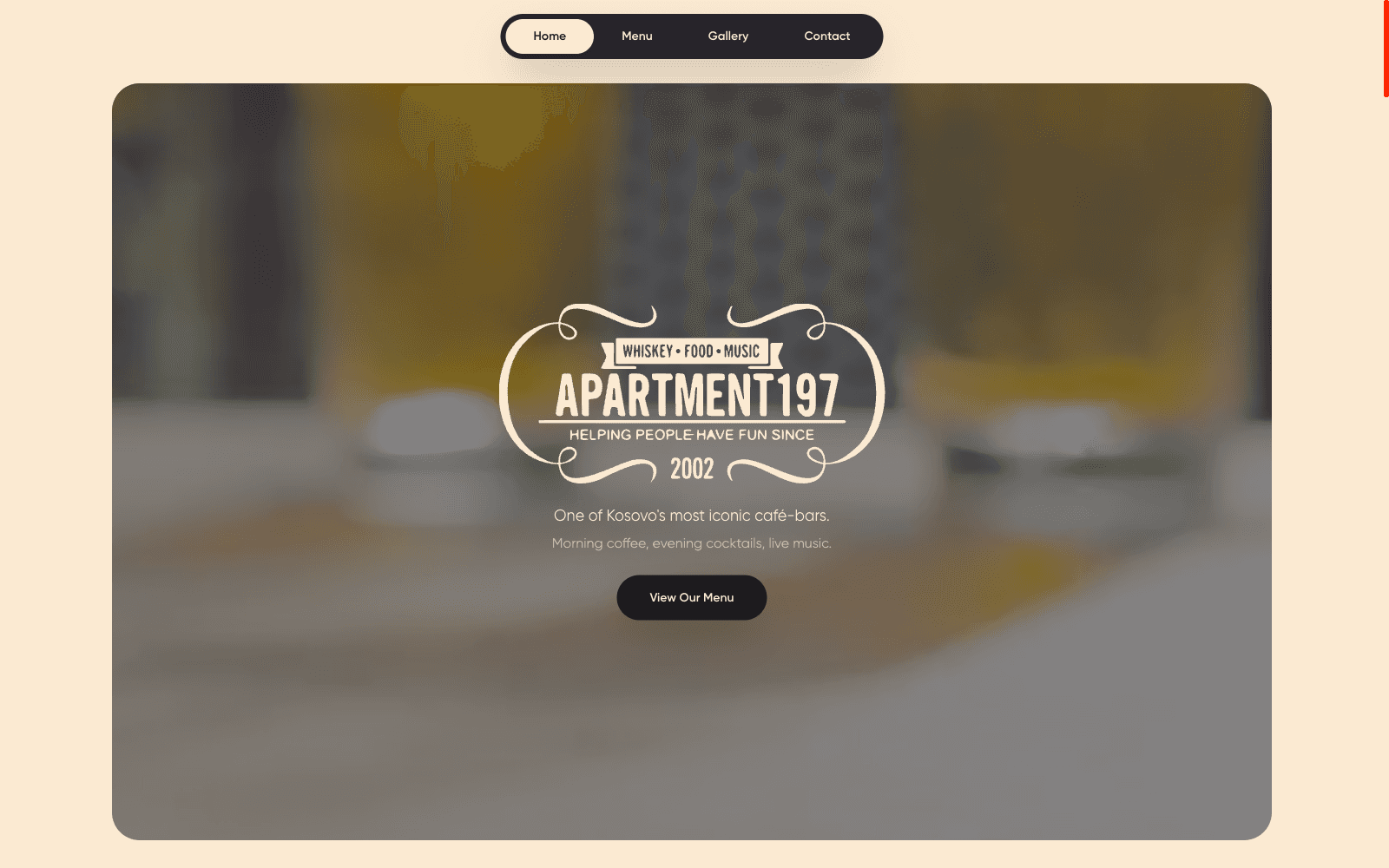 Izi's Apartment 197 — Hospitality / Brand Site