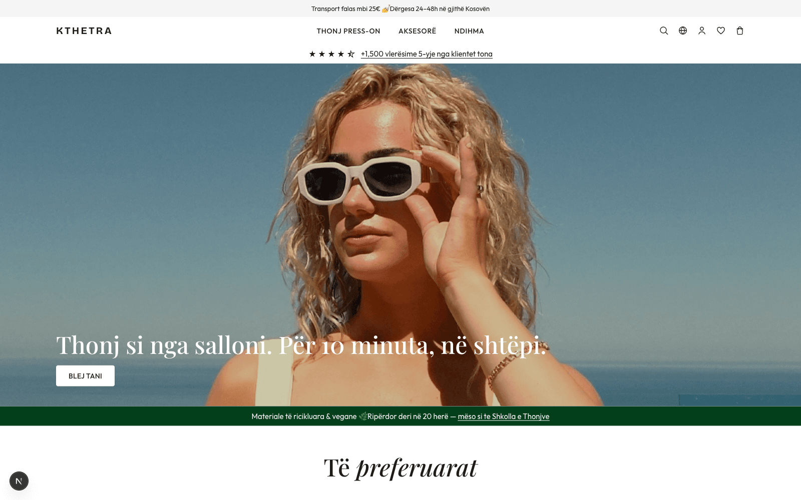 Kthetra · E-commerce / Beauty · Pluton Studio